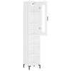 vidaXL Buffet haut Blanc 34,5x34x180 cm Bois d'ing&eacute;nierie