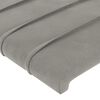 vidaXL Sommier &agrave; lattes de lit et matelas Gris clair 140x200cm Velours