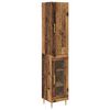 vidaXL Haut Armoire 2 pcs Bois Ancien Bois d'ing&eacute;nierie