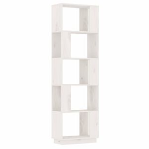 vidaXL Biblioth&egrave;que/S&eacute;parateur de pi&egrave;ce Blanc 51x25x163,5cm Pin solide