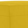 vidaXL Ensemble de canap&eacute;s 3 pcs avec coussins Jaune Velours