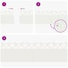 vidaXL Bordures de pelouse 10 pcs Blanc 103 x 0,05 x 22 cm Acier