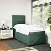 vidaXL Sommier &agrave; lattes de lit avec matelas Vert fonc&eacute; 90x190 cm