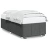 vidaXL Cadre de lit sans matelas gris fonc&eacute; 90x190 cm tissu