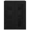 vidaXL Meuble mural Noir 69,5 x 34 x 90 cm Bois d'ing&eacute;nierie