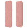 vidaXL T&ecirc;te de lit avec oreilles Rose 163x16x78/88 cm Velours