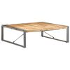 vidaXL Table basse 120x120x40 cm Bois de manguier brut