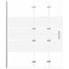 vidaXL Cabine de douche pliable ESG 120x140 cm Blanc