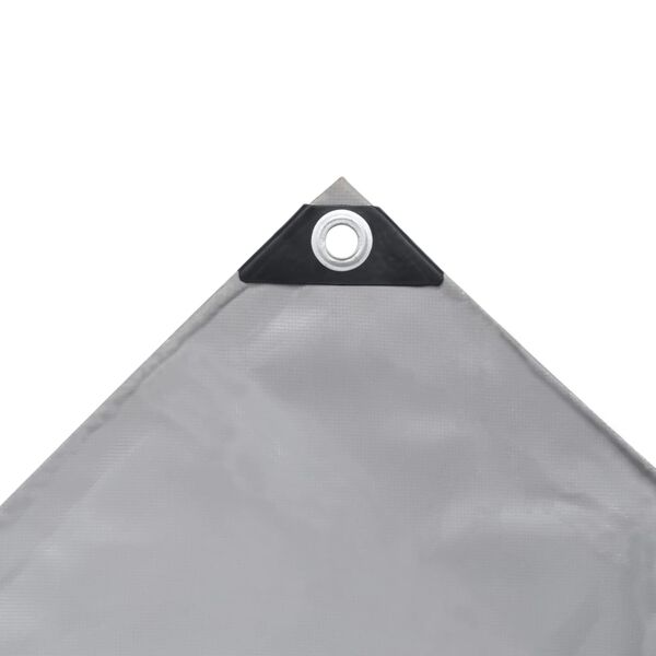 vidaXL B&acirc;che 650 g / m&sup2; 3,5 x 5 m Gris