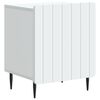 vidaXL Cabinet de chevet Blanc 43 x 34,5 x 52 cm Bois d'ing&eacute;nierie