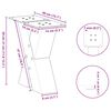 vidaXL Pieds de table basse en forme de X, 2 pi&egrave;ces, noir, 40 x (30-31) cm, acier