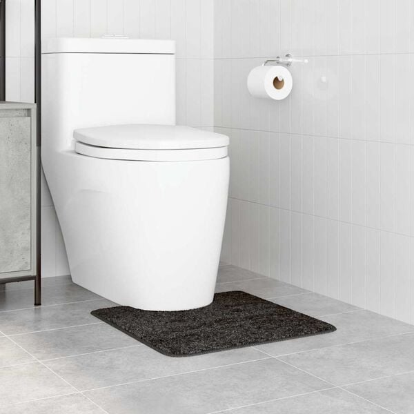 vidaXL Tapis de bain antidérapant avec découpe pour toilette