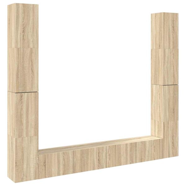 vidaXL Ensemble de meubles TV 6 pcs Chêne sonoma Bois d'ingénierie