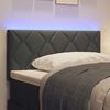 vidaXL T&ecirc;te de lit Gris 90 cm tissu
