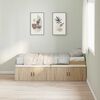 vidaXL Cadre de lit Ch&ecirc;ne Sonoma 70 x 190 cm Bois d'ing&eacute;nierie