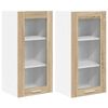 vidaXL Armoire suspendue 2 pc Ch&ecirc;ne Sonoma Bois d'ing&eacute;nierie