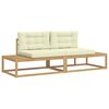 vidaXL Ensemble de canap&eacute;s d'ext&eacute;rieur Blanc 230,5 x 83 x 73 cm