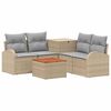 vidaXL Ensemble de Canap&eacute;s 6 pc Beige et Gris clair