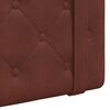 vidaXL T&ecirc;te de lit suspendue Brun Brillant 150 x 55 x 5 cm PU antique