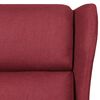 vidaXL Fauteuil inclinable Rouge bordeaux Tissu