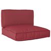 vidaXL Set de coussins de palette 2 pcs Noir Tissu Oxford