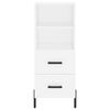 vidaXL Buffet blanc 34,5x34x90 cm bois d'ing&eacute;nierie