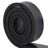 vidaXL Bordure en caoutchouc de chasse-neige noir 250x8x2 cm