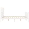 vidaXL Cadre de lit sans matelas blanc 140x200 cm bois de pin massif