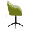 vidaXL Chaises pivotantes &agrave; manger lot de 2 vert clair velours