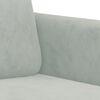 vidaXL Ensemble de canap&eacute;s 2 pcs gris clair velours