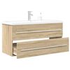 vidaXL Ensemble de meubles de salle de bain 2 pcs ch&ecirc;ne sonoma