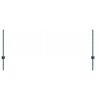 vidaXL Poteau de cl&ocirc;ture. 11 pcs Vert 100 cm Acier