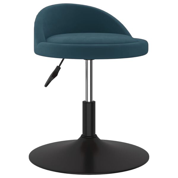 vidaXL Chaises pivotantes &agrave; manger lot de 2 Bleu Velours