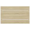 vidaXL Armoire d'&eacute;vier Ch&ecirc;ne sonoma 80x38,5x48 cm Bois d&rsquo;ing&eacute;nierie