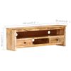 vidaXL Meuble TV 120x30x40 cm Bois de manguier brut