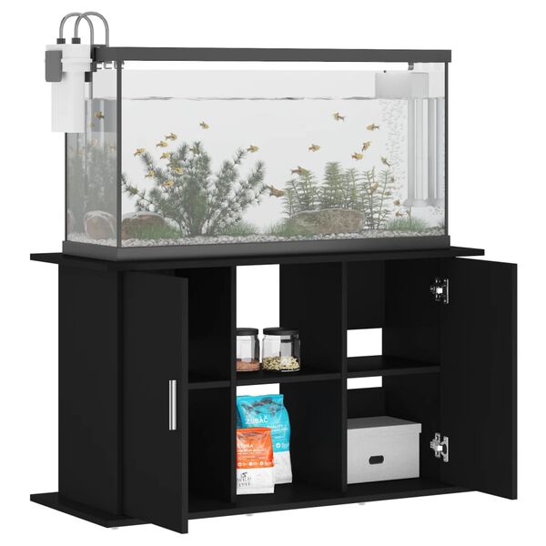 vidaXL Support pour aquarium noir 101x41x58 cm bois d'ing&eacute;nierie