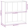 vidaXL Biblioth&egrave;que ch&ecirc;ne artisanal 80x30x77 cm bois d'ing&eacute;nierie