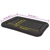 vidaXL Matelas pour chiens Taille XL Noir