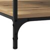 vidaXL Table basse ch&ecirc;ne artisanal 100 x 100 x 40 cm Bois d'ing&eacute;nierie