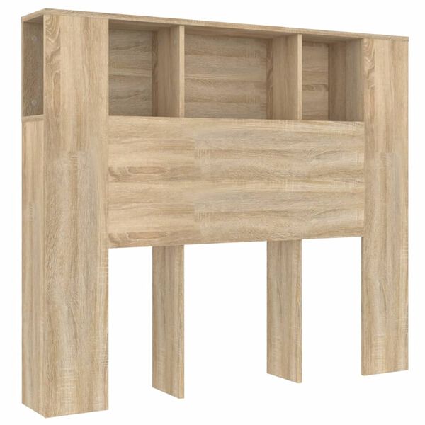 vidaXL Armoire de t&ecirc;te de lit ch&ecirc;ne sonoma 120x18,5x102,5 cm