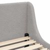 vidaXL Cadre de lit pour enfants avec t&ecirc;te de lit Gris clair