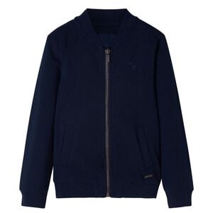 vidaXL Sweatshirt pour enfants avec fermeture &eacute;clair bleu marine 92