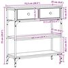 vidaXL Table console Bois ancien 72,5 x 25 x 75 cm Bois d'ing&eacute;nierie