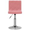 vidaXL Chaise pivotante de salle &agrave; manger Rose Velours