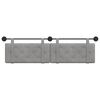 vidaXL T&ecirc;te de lit suspendue Gris clair 170 x 55 x 5 cm Velours
