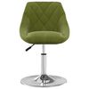 vidaXL Chaises pivotantes &agrave; manger lot de 2 vert clair velours