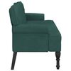 vidaXL Banc avec dossier vert fonc&eacute; 119,5x64,5x75 cm velours