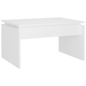 vidaXL Table basse blanc 68x50x38 cm bois d'ing&eacute;nierie