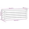vidaXL Bo&icirc;te de rangement Marron miel 89x36,5x33 cm Bois massif pin