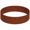 vidaXL Cache-pot de jardin Marron 90 x 90 x 20 cm Acier patin&eacute;